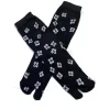 Chaussettes Japonaises Noires Trèfles