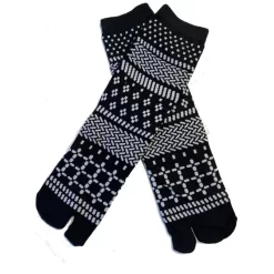 Chaussettes Japonaises Quadrillages Psychédéliques