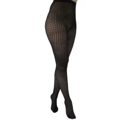 Collant Pamela Mann Polka Dots Opaque à Pois Ajouré
