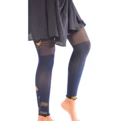 Collant Sans Pieds Agapanthes Marine Berthe Aux Grands Pieds