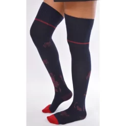 Jambières Hiver Marine à Violettes Berthe Aux Grands Pieds